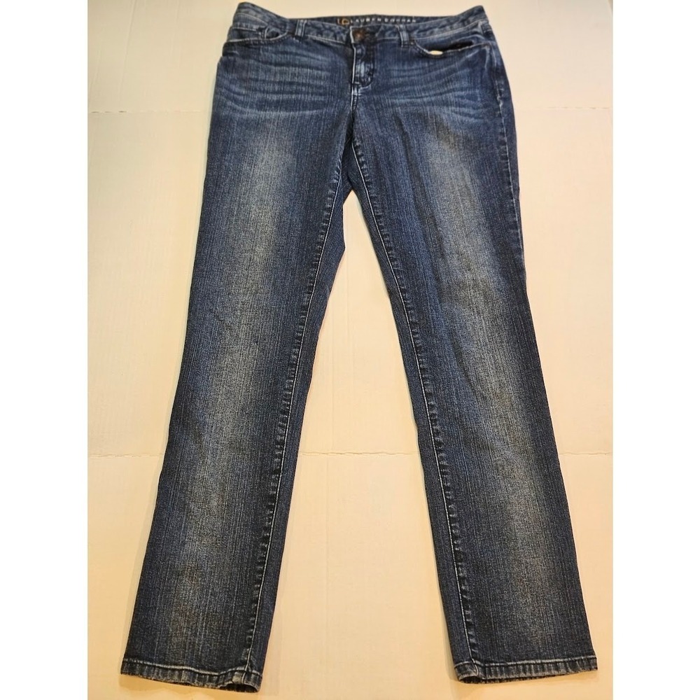 LC LAUREN CONARD | Blue Denim Straight Leg Jeans Classic Casual Women Size 10